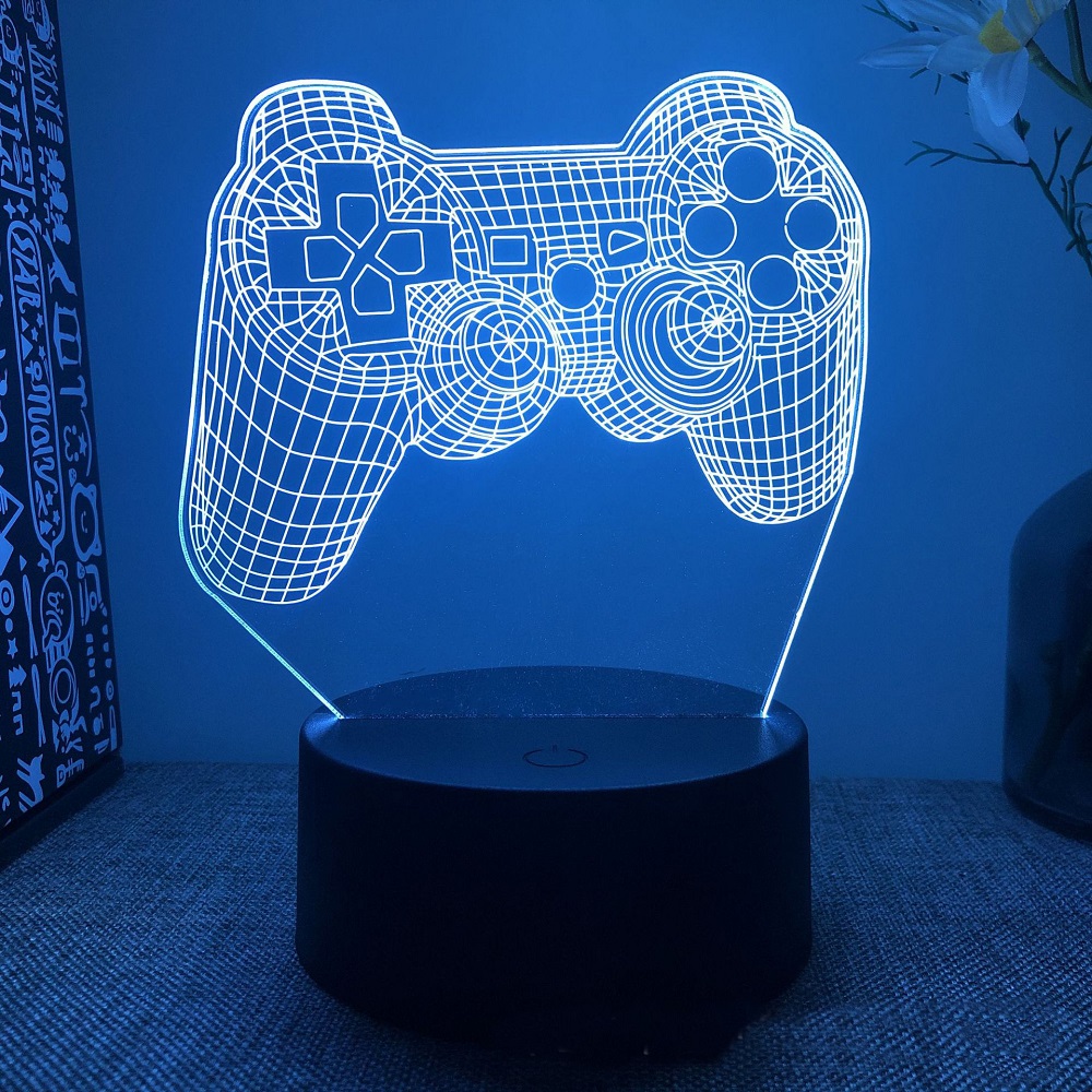 Gaming Console Icon - 3d Illusion Night Lamp 게임 룸