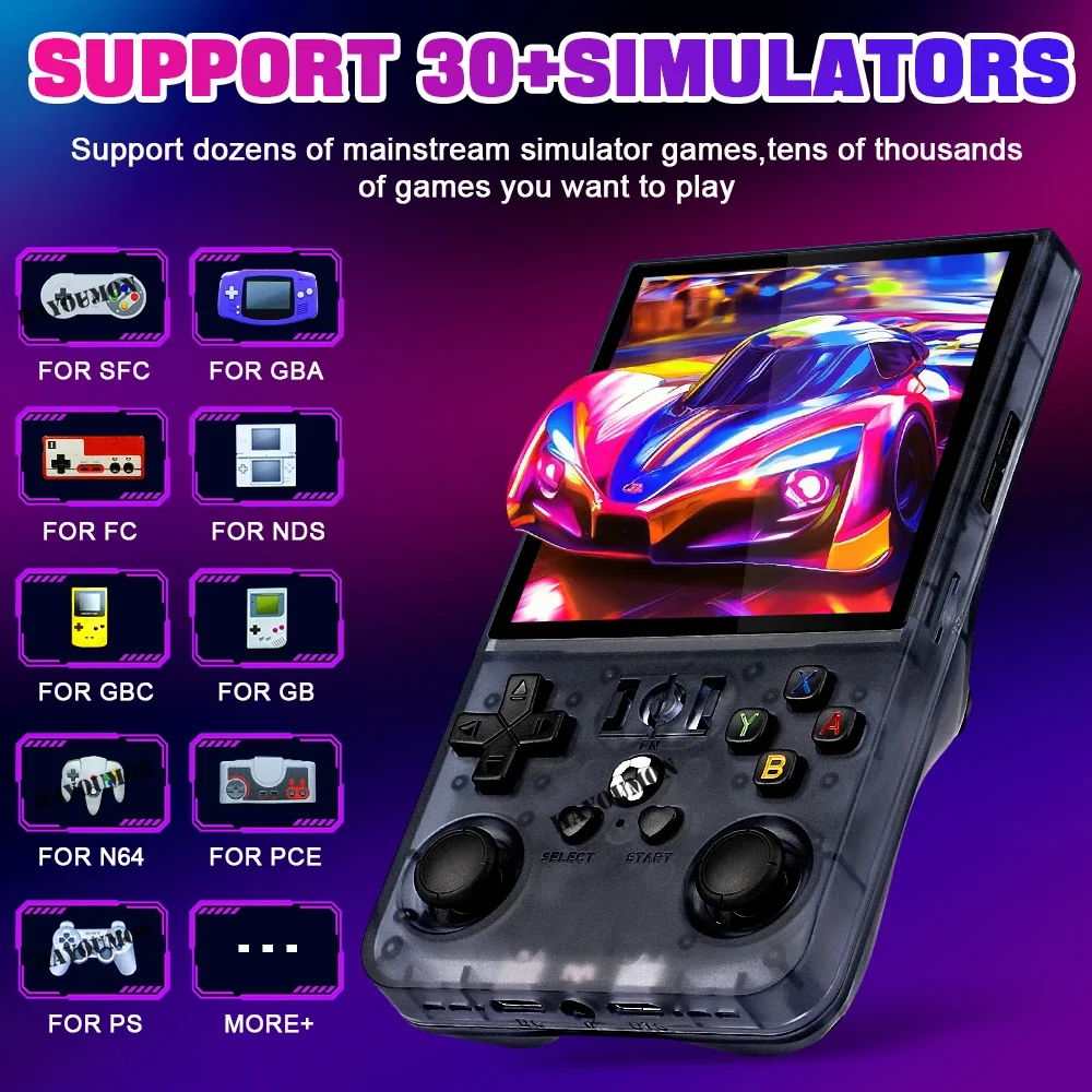 Gaming Console Handheld Android - NEW R36MAX 휴대용 레트로 게임 콘솔
