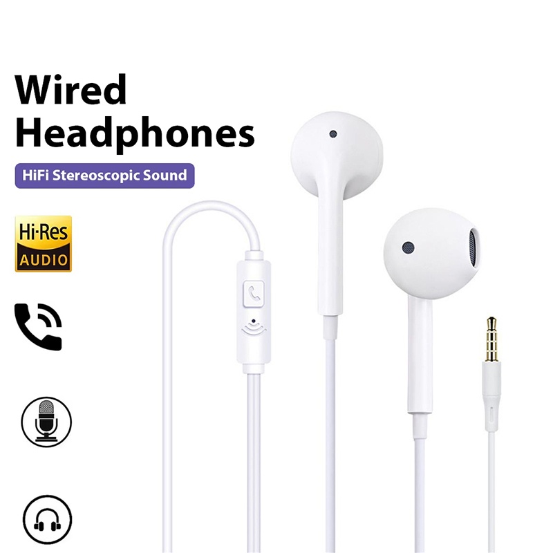 Gaming Headset Wired - 3.5mm 유선 이어폰 인이어 헤드셋 HIFI