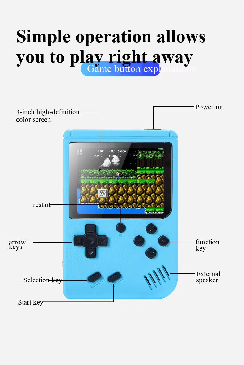 400가지 미니 게임이 내장된 휴대용 레트로 비디오 게 - Gaming Console Handheld Android 리뷰 및 가격