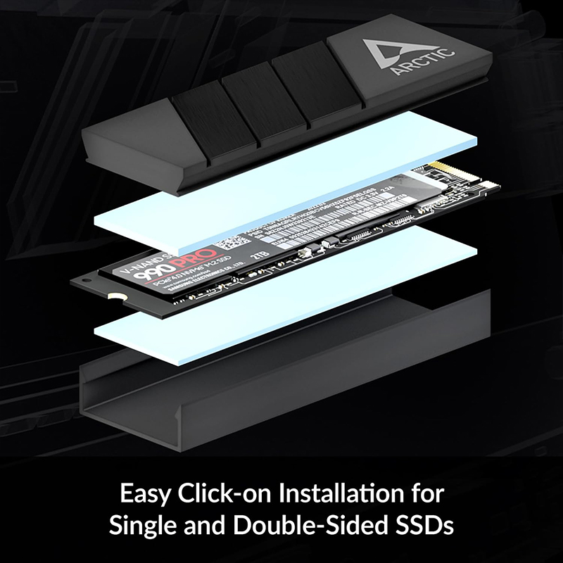 M.2 2280 SSD용 ARCTIC M2 Pro 블랙 - Gaming Console Pc 리뷰 및 가격