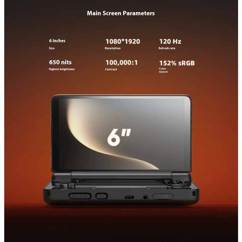 6인치 1080P 120Hz 듀얼 스크린 플립형 휴대용 - Gaming Console Handheld Android 리뷰 및 가격
