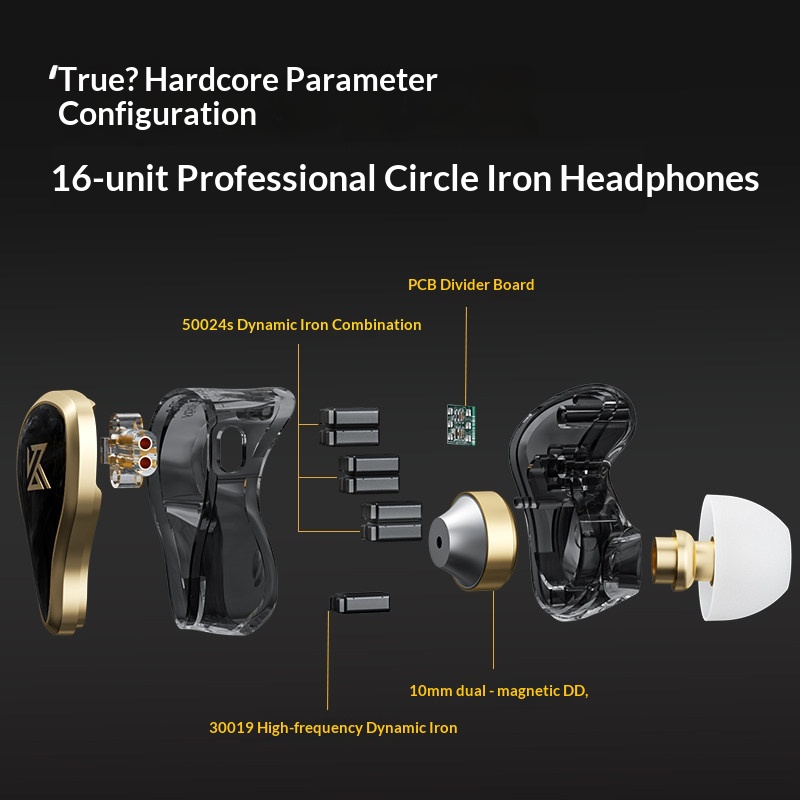 KZ ZAS 금속 유선 이어폰 16-유닛 하이브리드 기 - Gaming Headset Wired 리뷰 및 가격