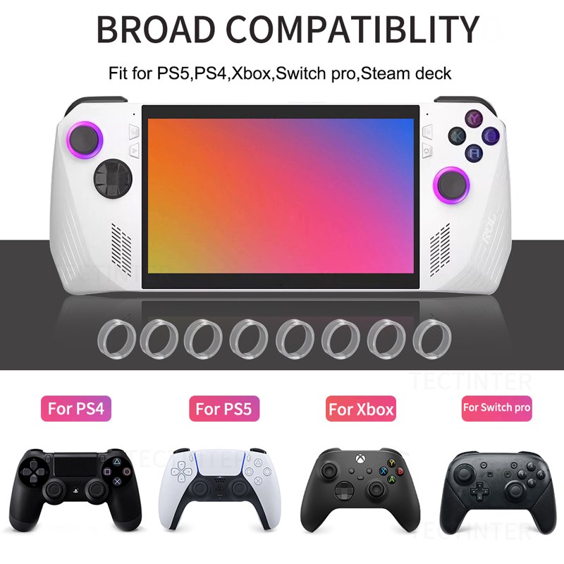로그 앨리 게임 콘솔용 탄성 보호 조이스틱 고무 링,  - Console Gaming Steam 리뷰 및 가격