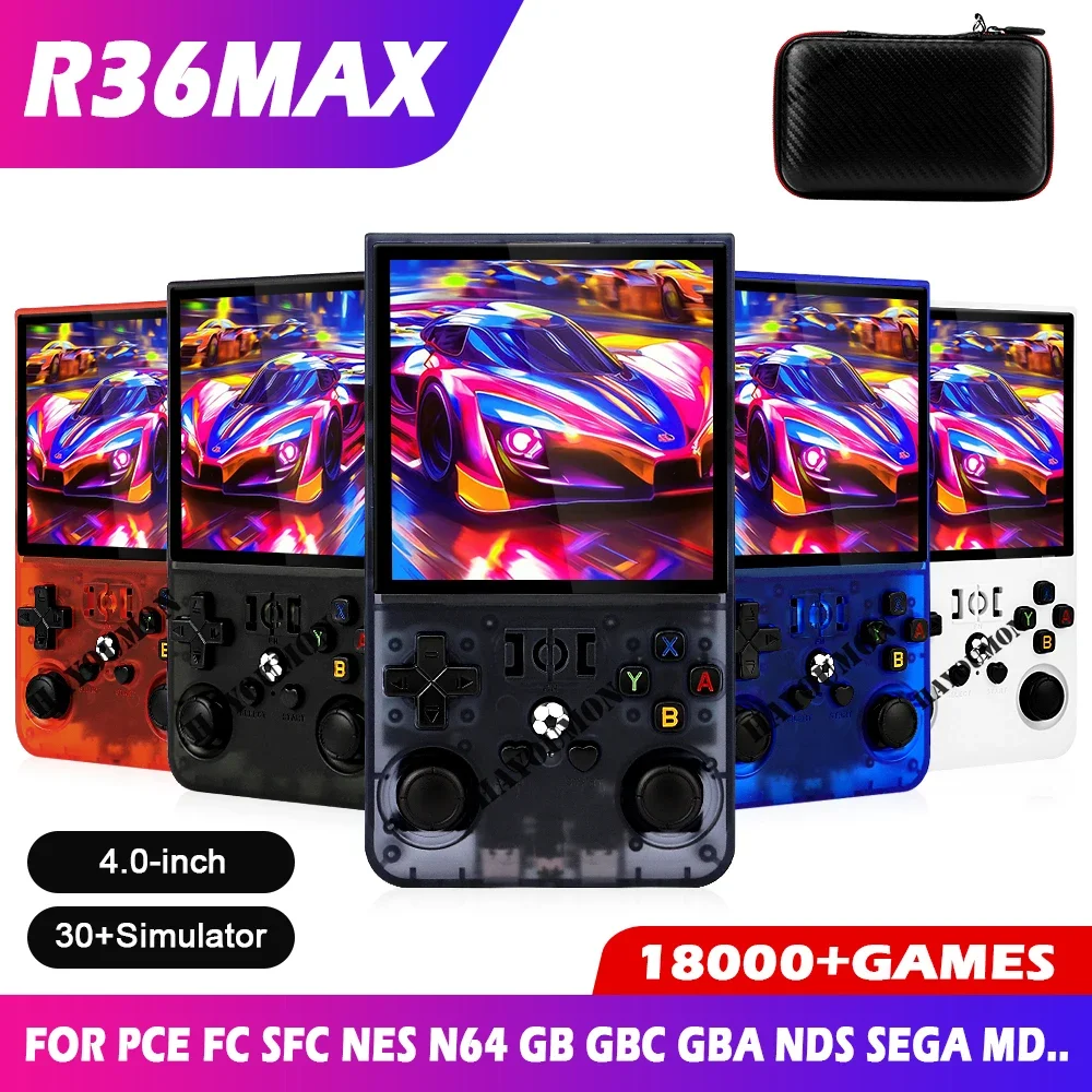 NEW R36MAX 휴대용 레트로 게임 콘솔 4인치 H - Gaming Console Handheld Android 리뷰 및 가격