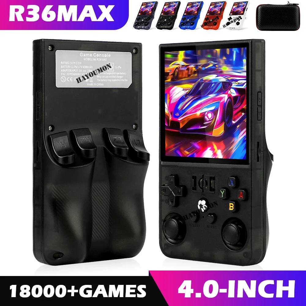 NEW R36MAX 휴대용 레트로 게임 콘솔 4인치 H - Gaming Console Handheld Android 리뷰 및 가격